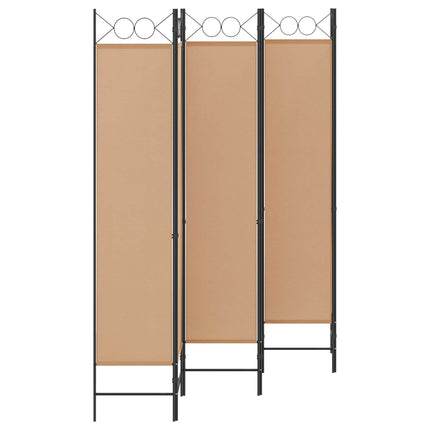6-Paneler Rumdeler Beige 240 x 200 cm Stof