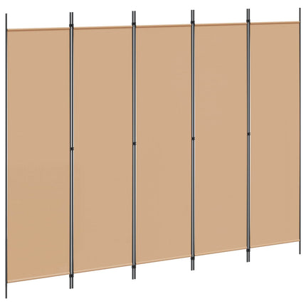 5-panel rumdeler Beige 250 x 200 cm Stof
