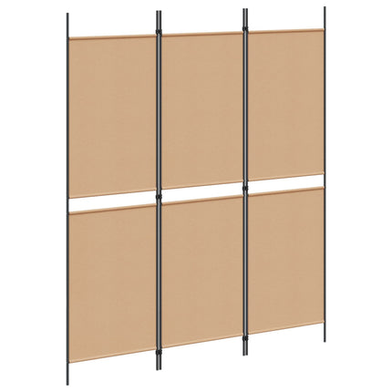 3-panel rumdeler Beige 150 x 180 cm Stof