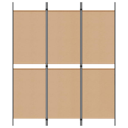 3-panel rumdeler Beige 150 x 180 cm Stof
