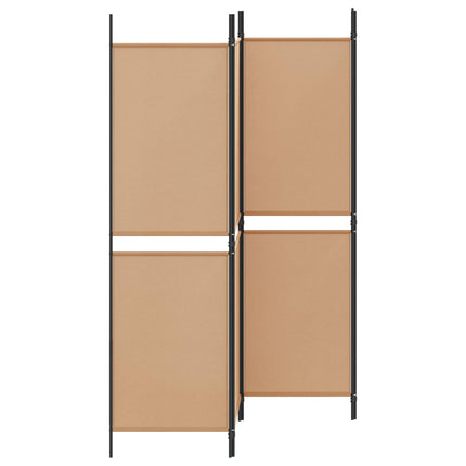 4-panelet rumdivider Beige 200 x 180 cm Stof