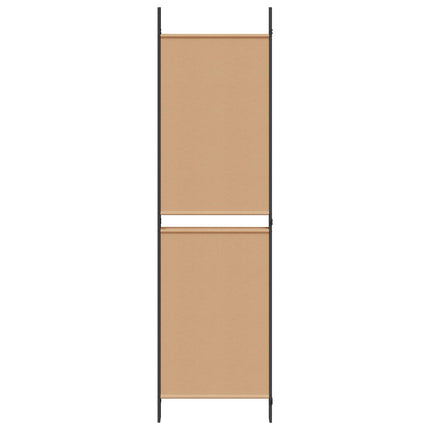 4-panelet rumdivider Beige 200 x 180 cm Stof