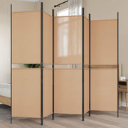 5-panel rumdeler Beige 250 x 180 cm Stof
