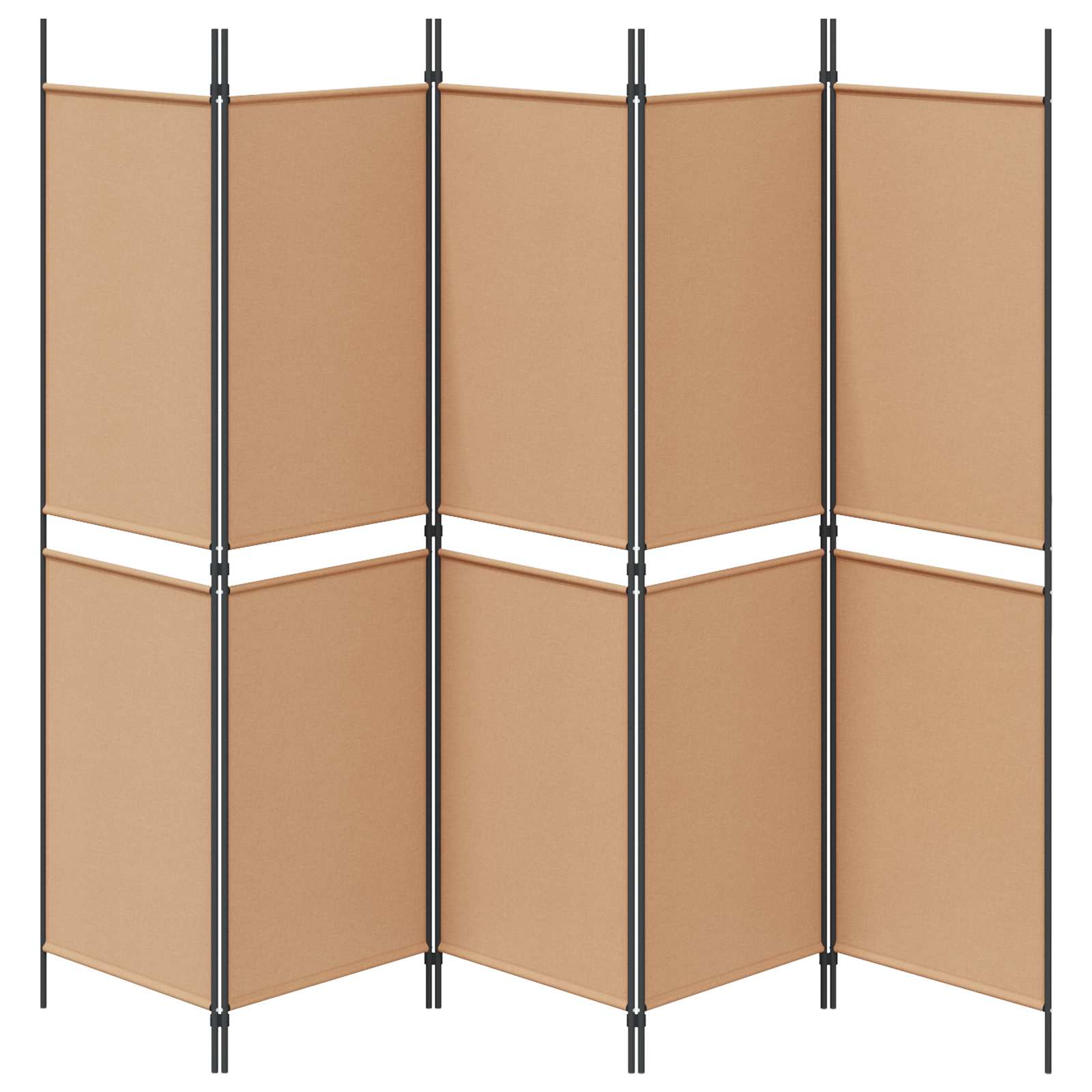 5-panel rumdeler Beige 250 x 180 cm Stof