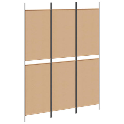 3-panel rumdeler Beige 150 x 200 cm Stof
