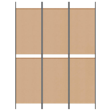 3-panel rumdeler Beige 150 x 200 cm Stof