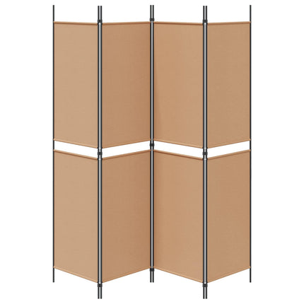 4-panel rumdeler Beige 200 x 200 cm Stof