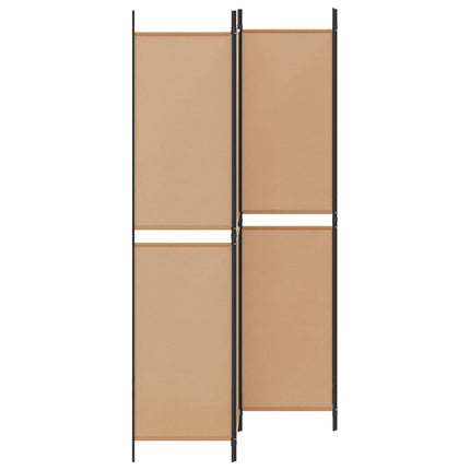 4-panelet rumdivider Beige 200 x 220 cm Stof