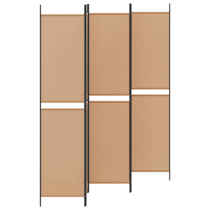 5-panel rumdeler Beige 250 x 220 cm Stof
