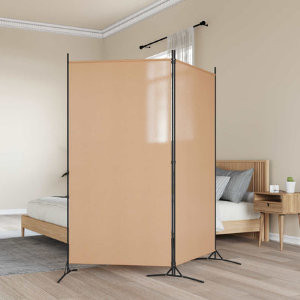 2-panels rumdeler Beige 175 x 180 cm Stof