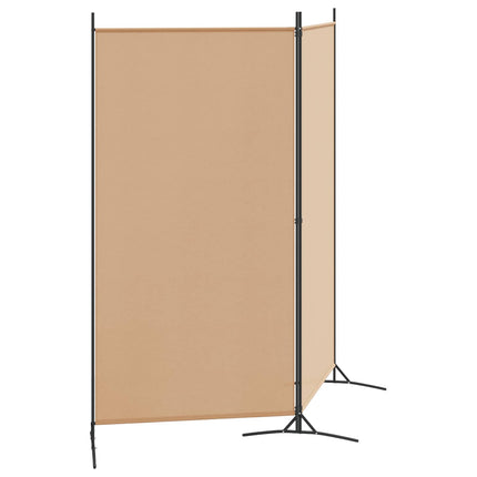 2-panels rumdeler Beige 175 x 180 cm Stof