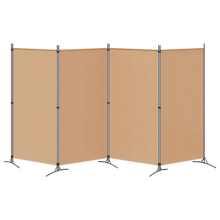 4-panel rumdeler Beige 346 x 180 cm Stof