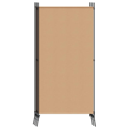 6-Paneler Rumdeler Beige 520 x 180 cm Stof