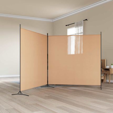 2-panels rumdeler Beige 348 x 180 cm Stof