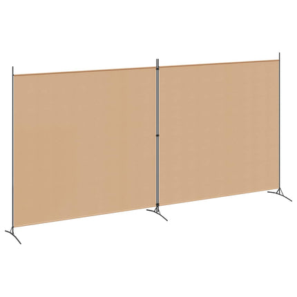 2-panels rumdeler Beige 348 x 180 cm Stof