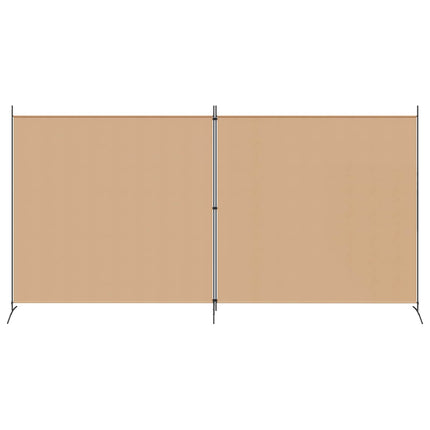 2-panels rumdeler Beige 348 x 180 cm Stof