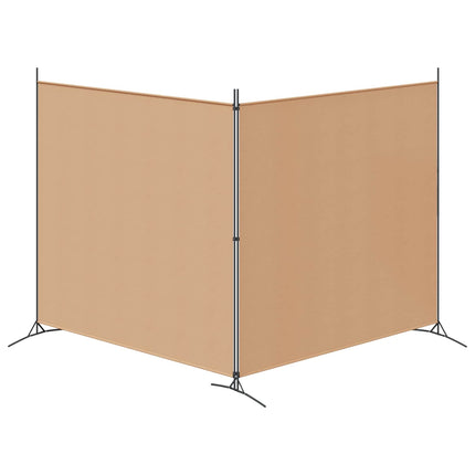 2-panels rumdeler Beige 348 x 180 cm Stof
