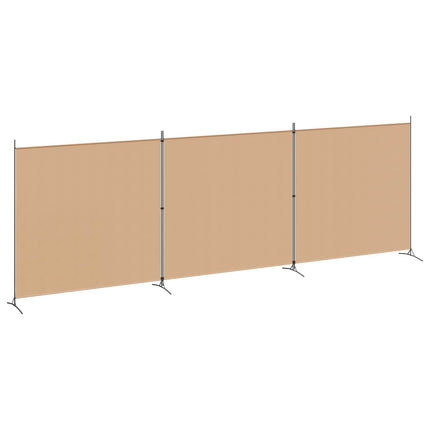 4-panel rumdeler Beige 525 x 180 cm Stof