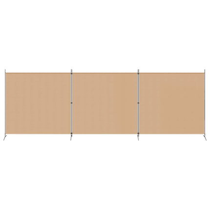 4-panel rumdeler Beige 525 x 180 cm Stof