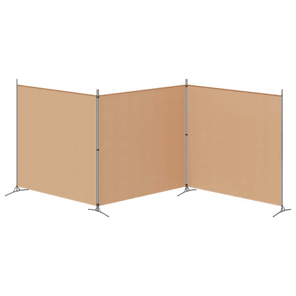 4-panel rumdeler Beige 525 x 180 cm Stof