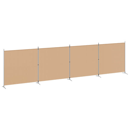 4-panel rumdeler Beige 698 x 180 cm Stof