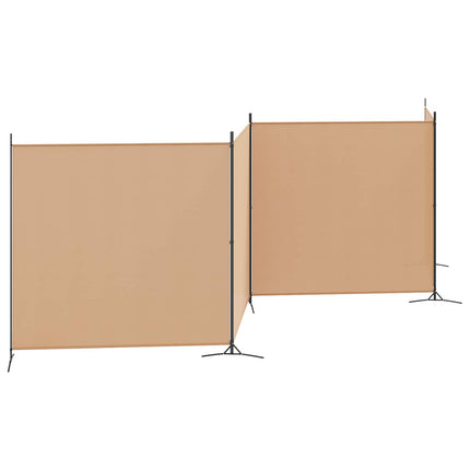 4-panel rumdeler Beige 698 x 180 cm Stof