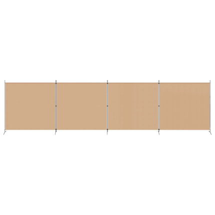 4-panel rumdeler Beige 698 x 180 cm Stof