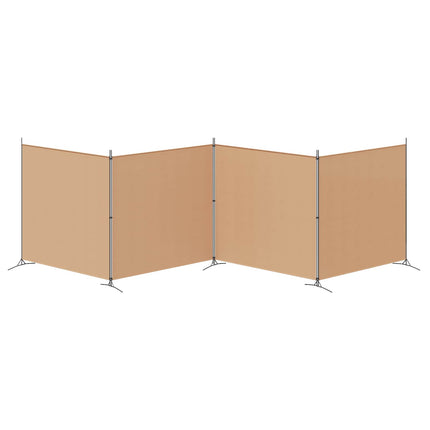 4-panel rumdeler Beige 698 x 180 cm Stof