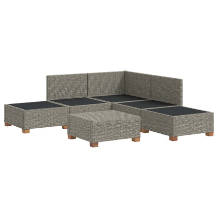 6 stk. Rattan Loungesæt med Puder GENDT Naturlig rattan