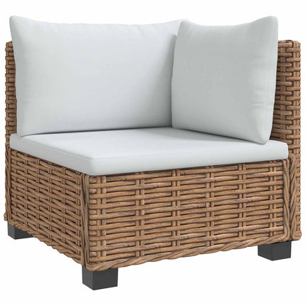 2 stk. Rattan Loungesæt med Puder GENDT Naturlig rattan