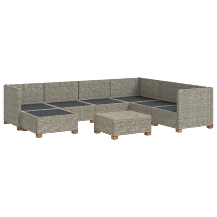 8 stk. Rattan Loungesæt med Puder GENDT Naturlig rattan