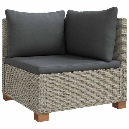 6 stk. Rattan Loungesæt med Puder GENDT Naturlig rattan