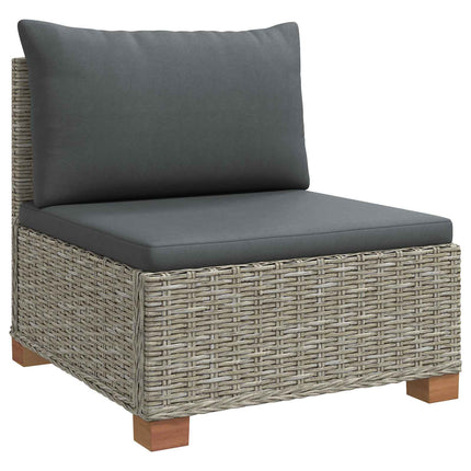 6 stk. Rattan Loungesæt med Puder GENDT Naturlig rattan