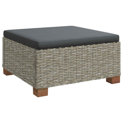 6 stk. Rattan Loungesæt med Puder GENDT Naturlig rattan