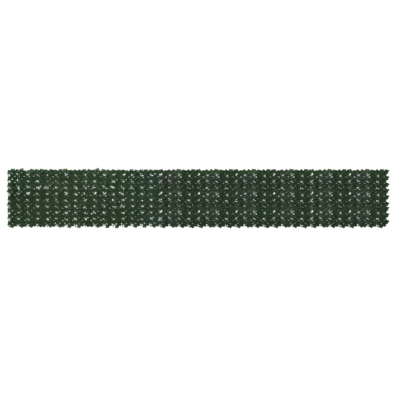 Altanscreen med blade Mørkegrøn 500 x 75 cm Polyethylen og stof billede