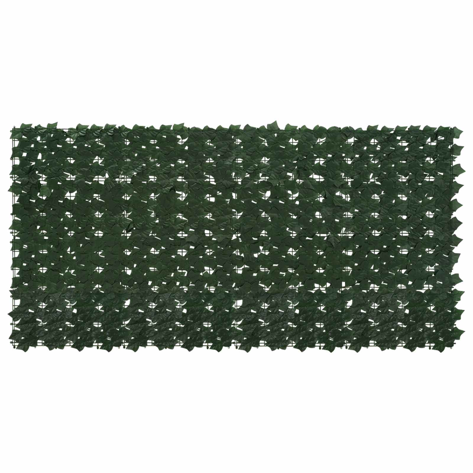 Altanscreen med blade Mørkegrøn 200 x 100 cm billede