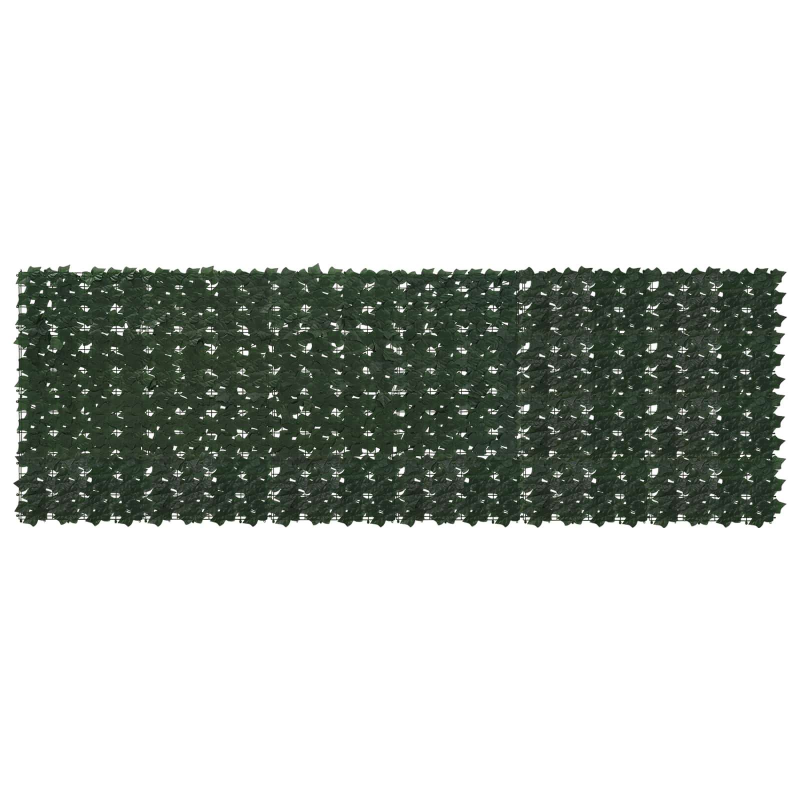 Altanscreen med blade Mørkegrøn 300 x 100 cm billede