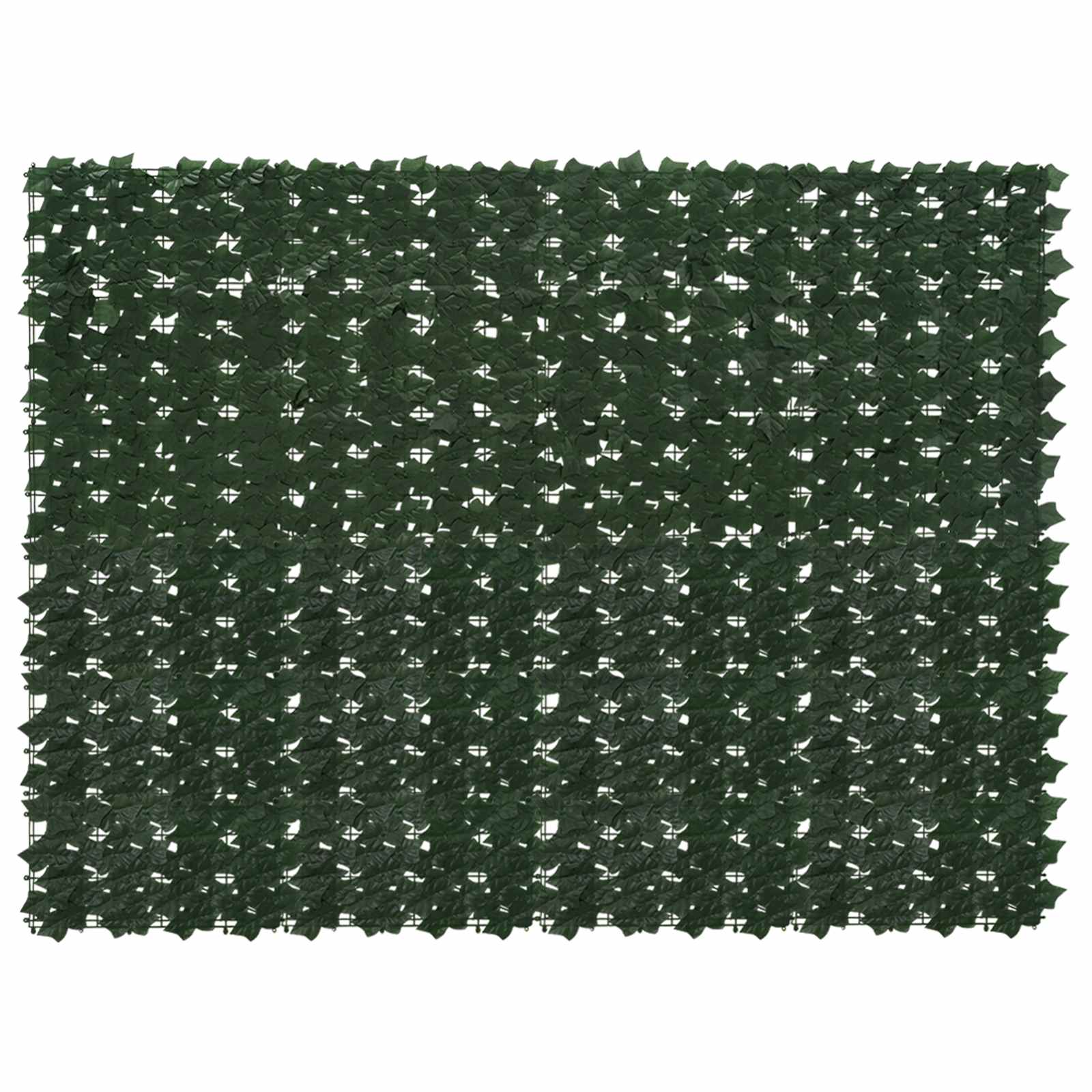 Altanscreen med blade Mørkegrøn 200 x 150 cm billede