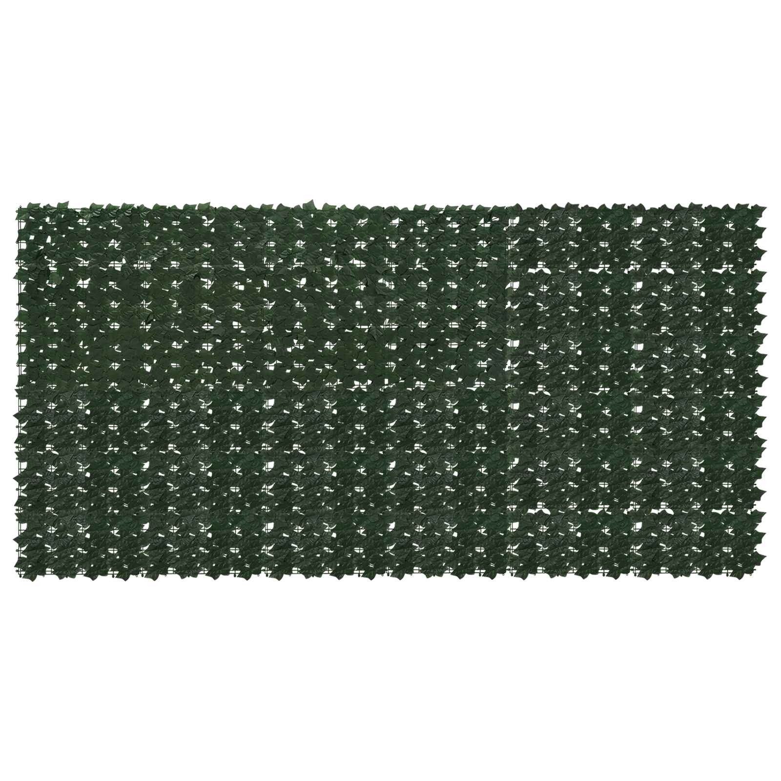 Altanscreen med blade Mørkegrøn 300 x 150 cm billede