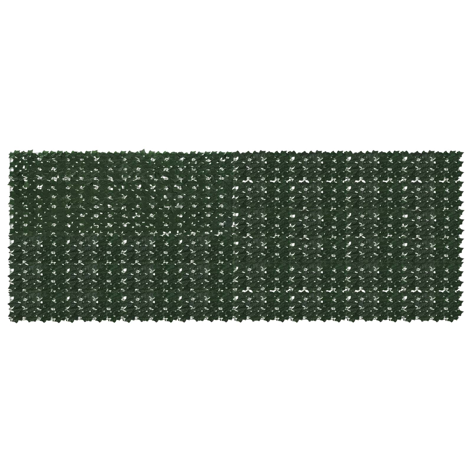Altanscreen med blade Mørkegrøn 400 x 150 cm billede