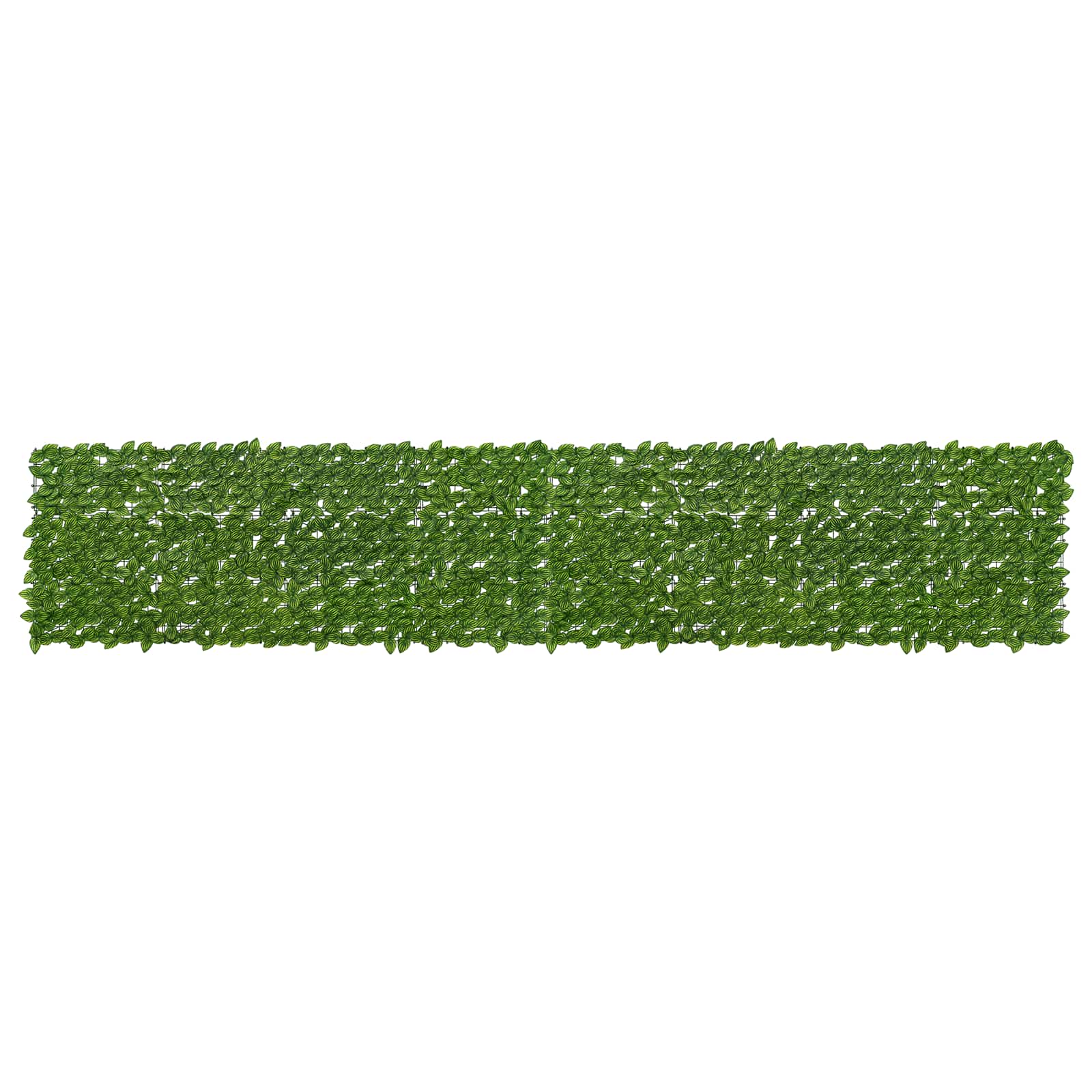 Altanscreen med blade Grøn og Gul 400 x 75 cm billede