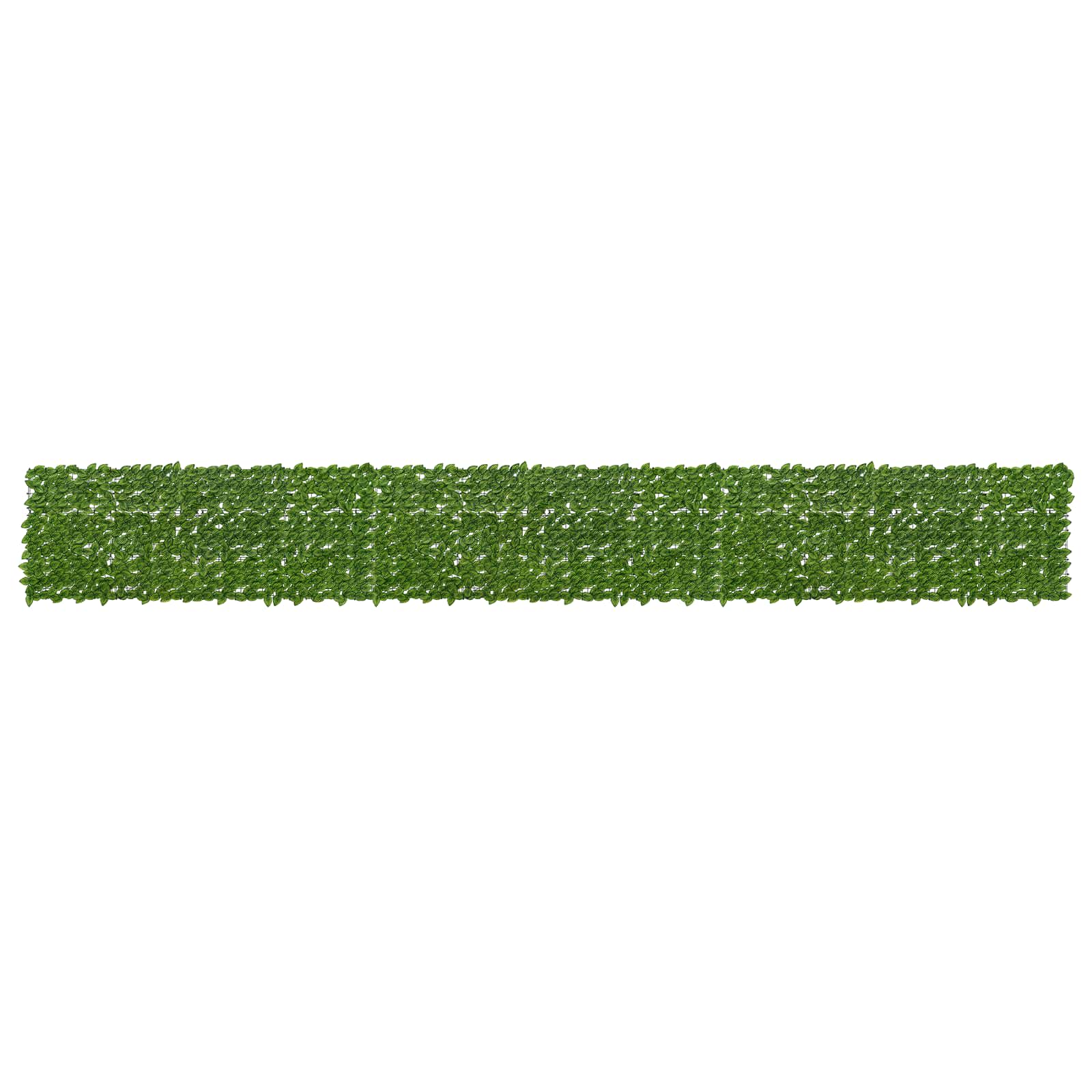 Altanscreen med blade Grøn og Gul 600 x 75 cm billede