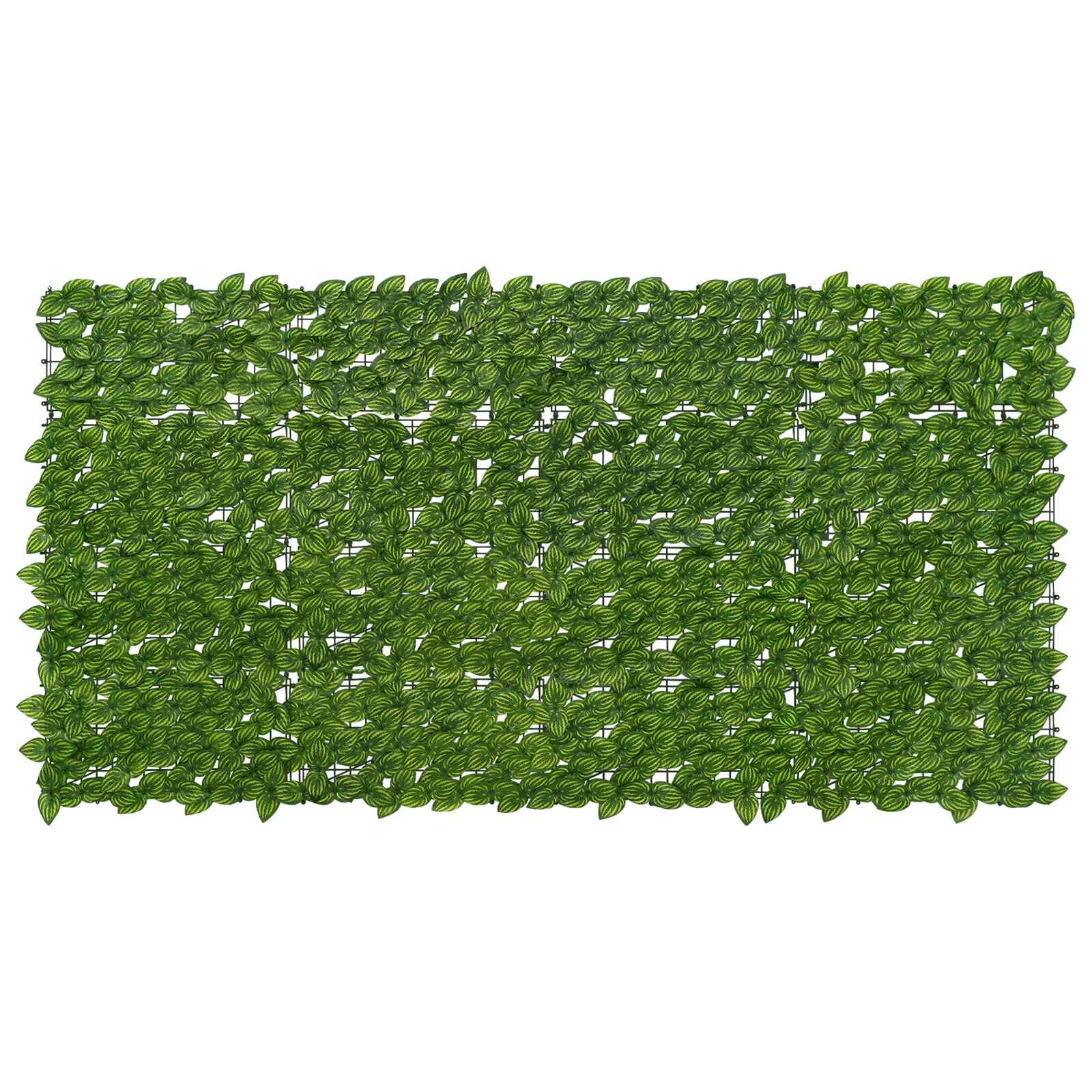 Altanscreen med blade Grøn og Gul 200 x 100 cm billede