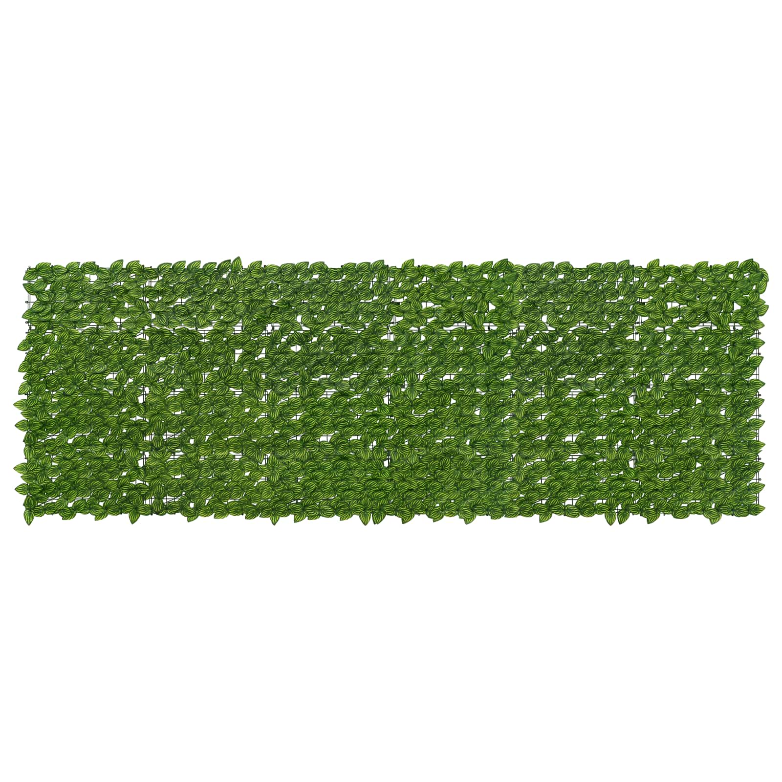Altanscreen med blade Grøn og Gul 300 x 100 cm billede