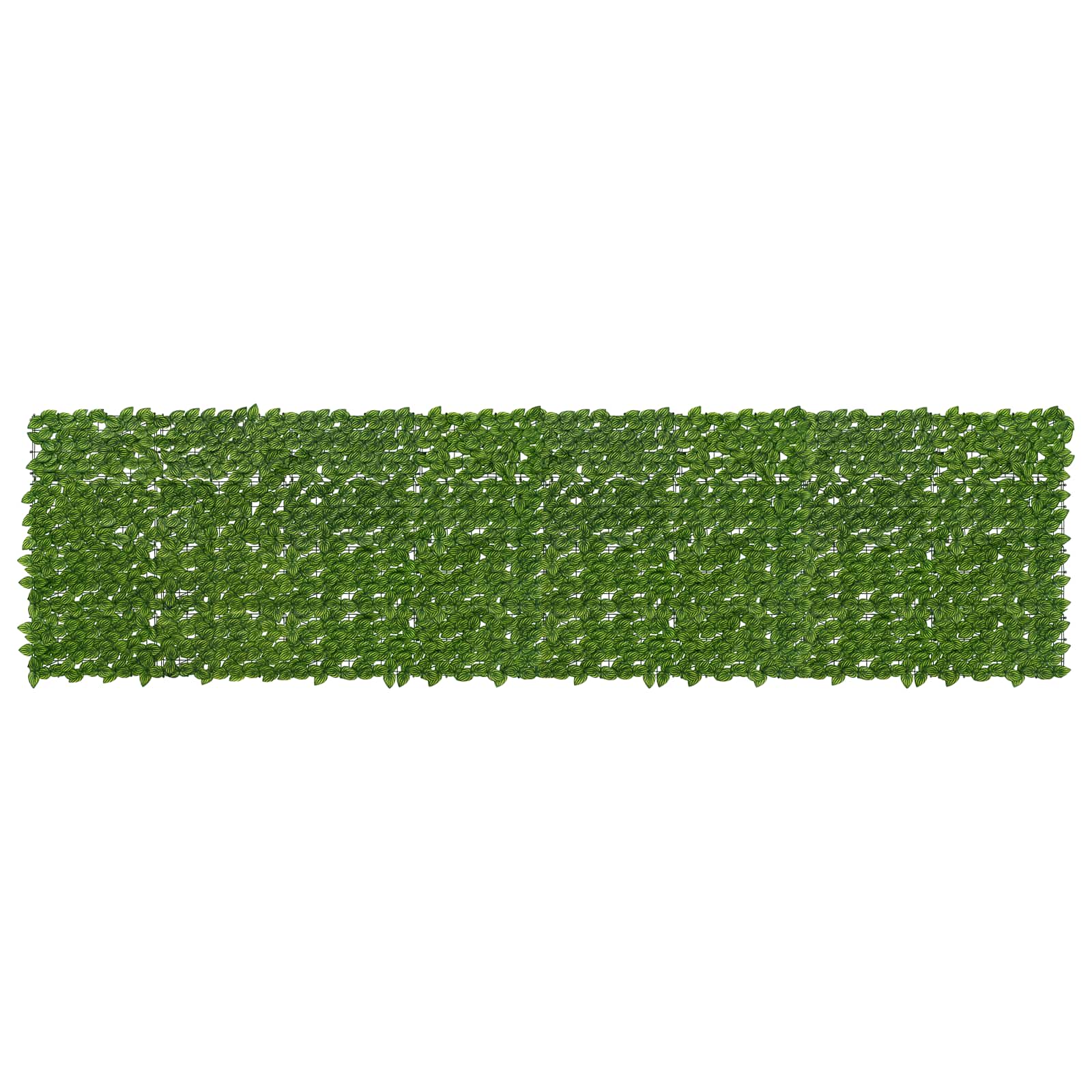 Altanscreen med blade Grøn og Gul 400 x 100 cm billede