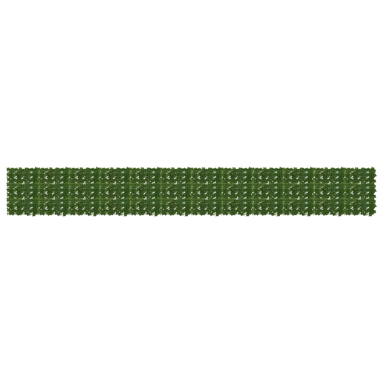 Altanscreen med blade Grøn 600 x 75 cm Polyethylen og stof billede