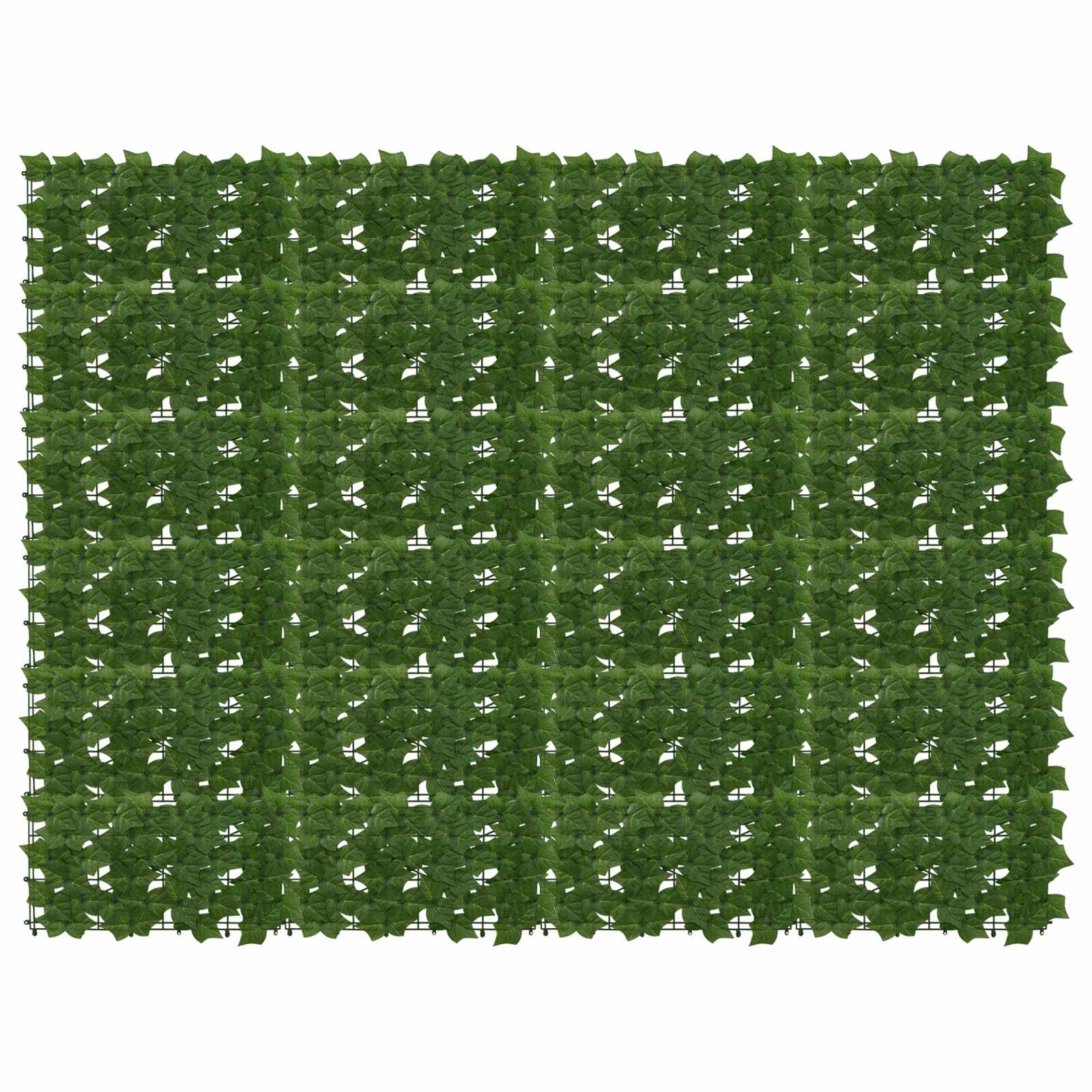 Altanscreen med blade Grøn 200 x 150 cm Polyethylen og stof billede