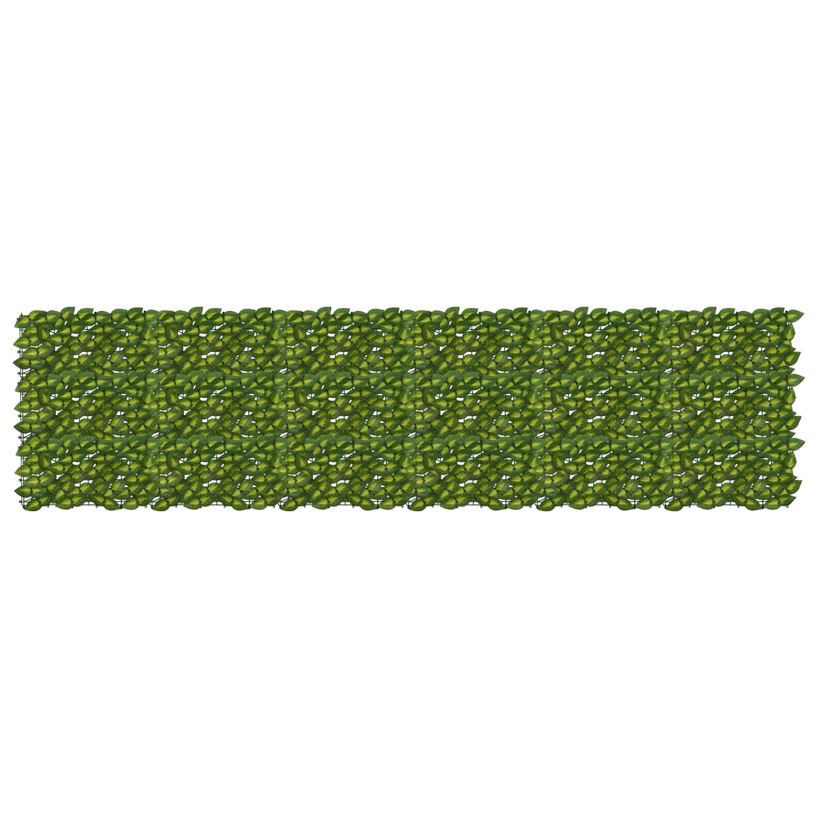 Altanscreen med blade Grøn og Gul 300 x 75 cm billede