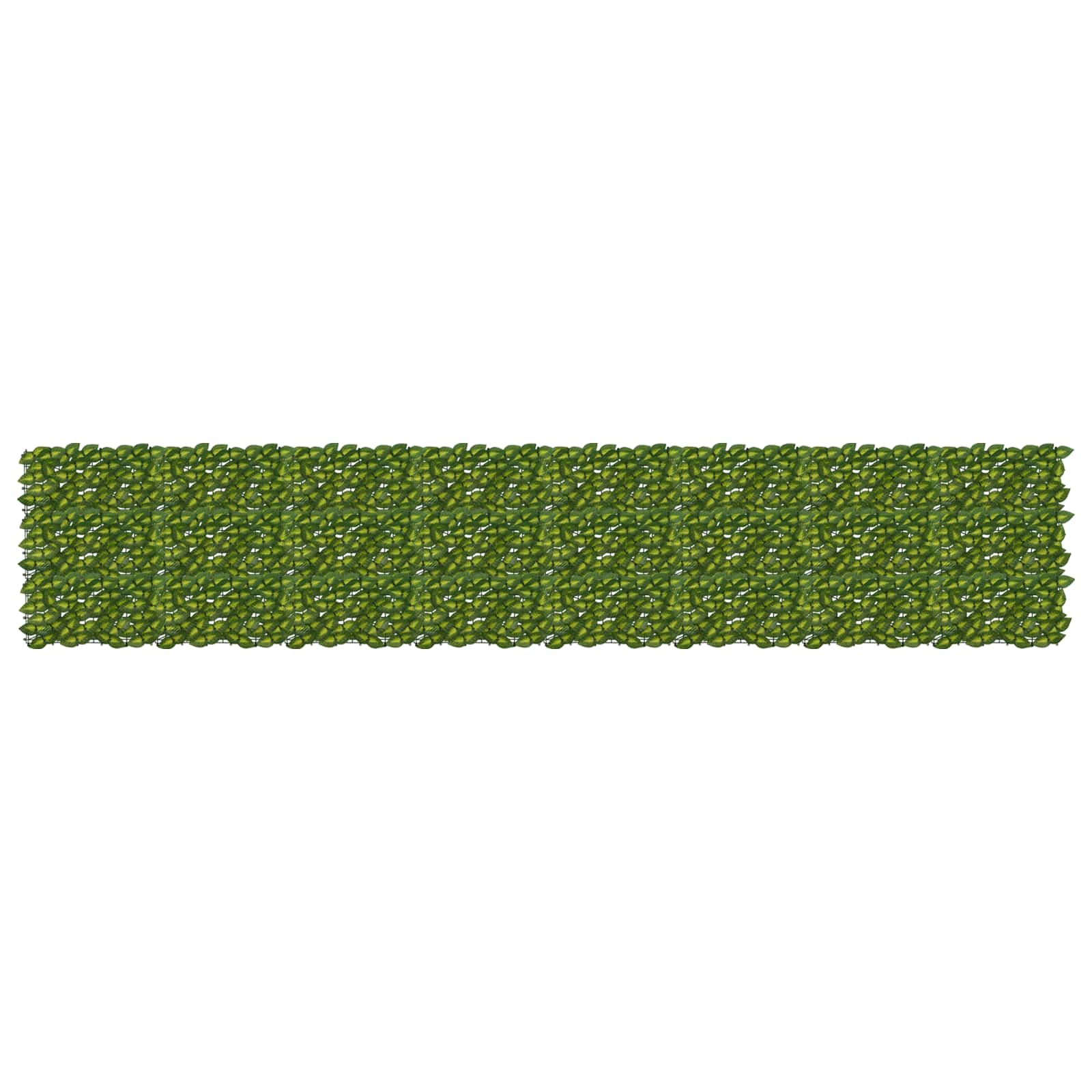 Altanscreen med blade Grøn og Gul 400 x 75 cm billede