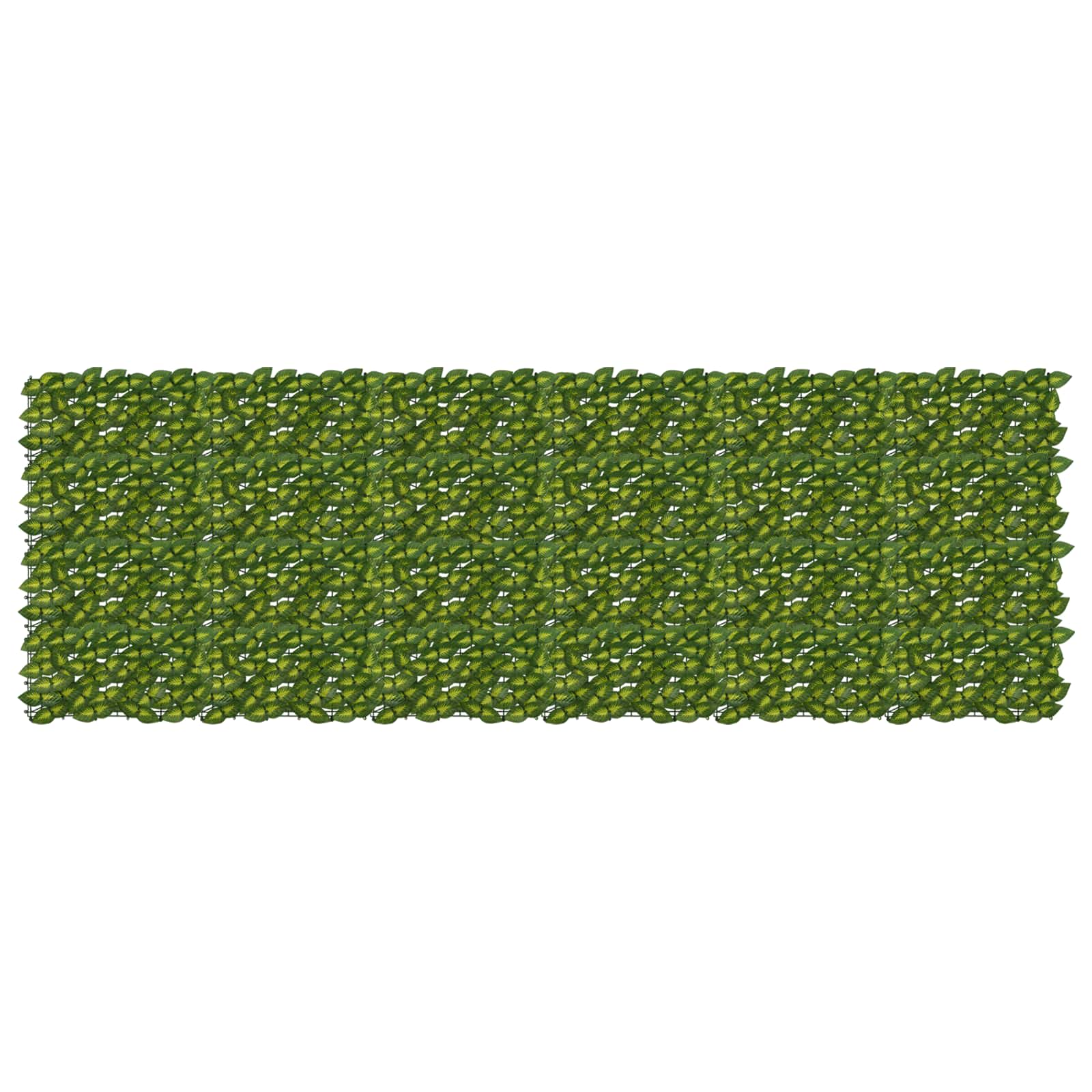 Altanscreen med blade Grøn og Gul 300 x 100 cm billede